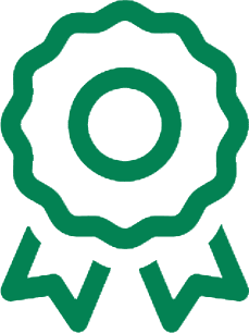 A green background with a circle and a line pattern.