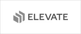 A logo of the company elevate